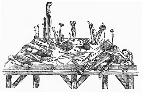 Image of Vesalius' dissecting tools